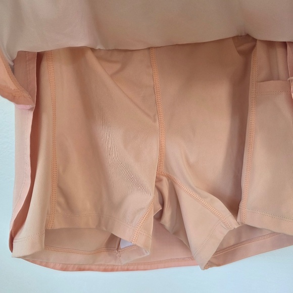 Reel Life Women's Active Skort - Pink and Orange Tie Dye - Small - Picture 5 of 6